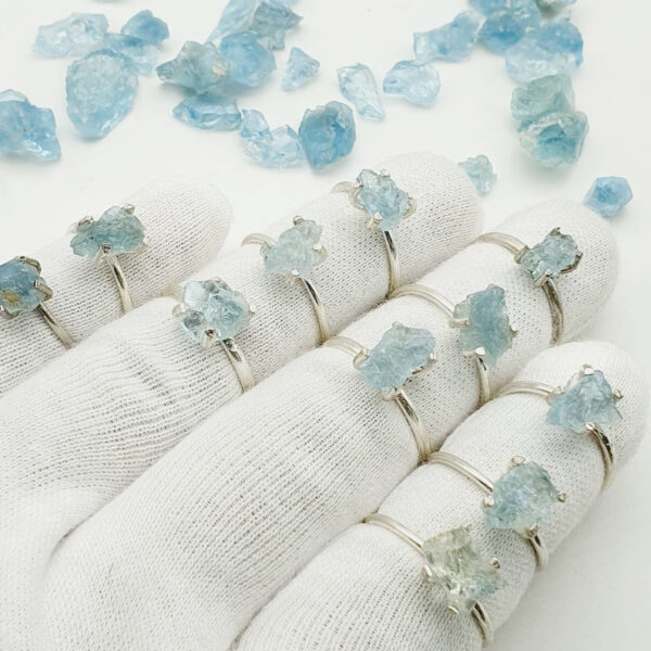 nhan da tho aquamarine